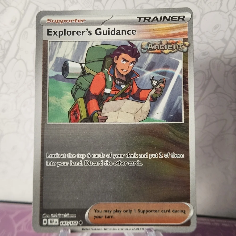 Explorer's Guidance Trainer Card 147/162 Pokemon TCG Reverse Holo